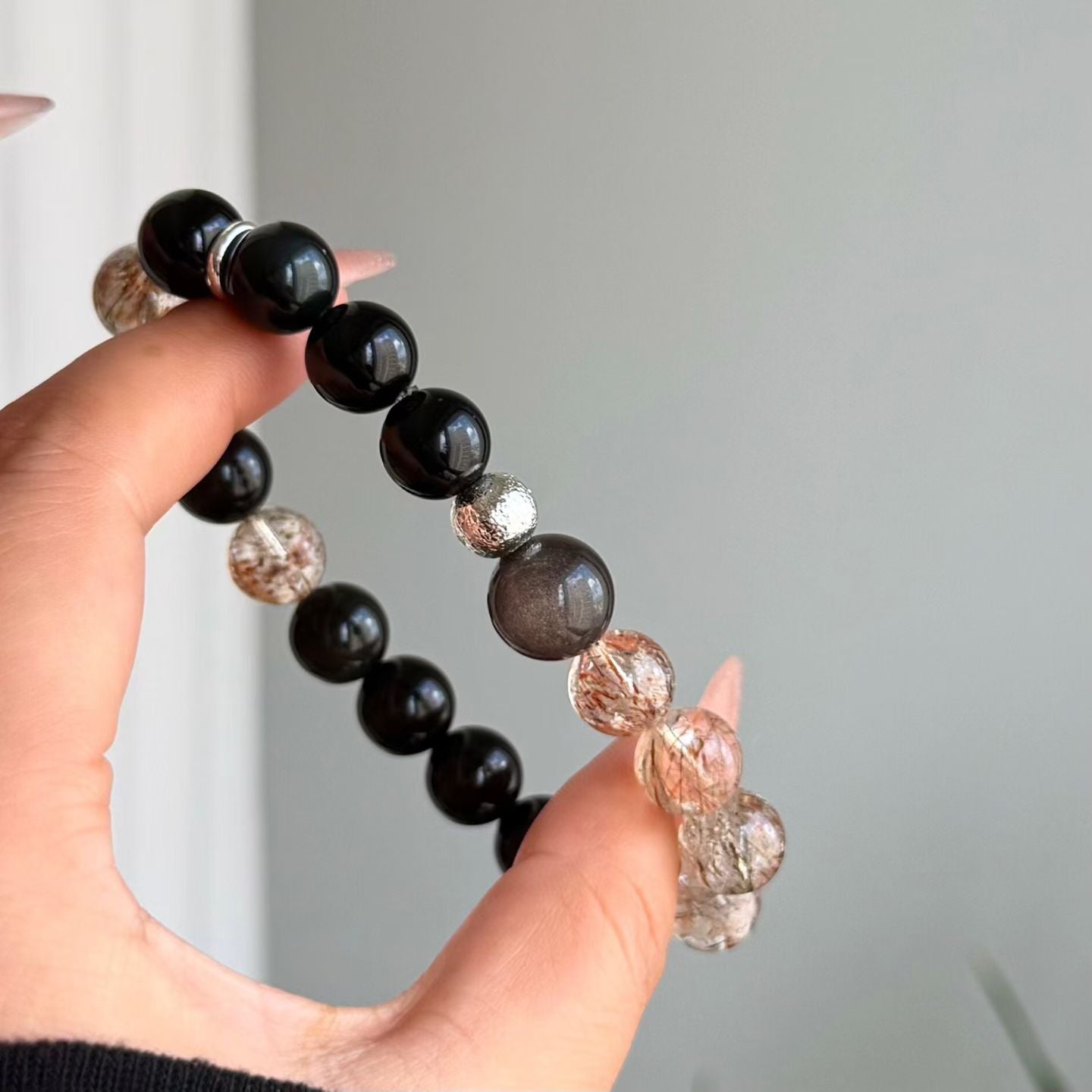 Wangchuan | Black Obsidian Bracelet · Grounded & Still