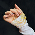 Citrine & Golden Hematoid Quartz Pixiu Multi-Wrap Bracelet / Necklace (6.5mm)