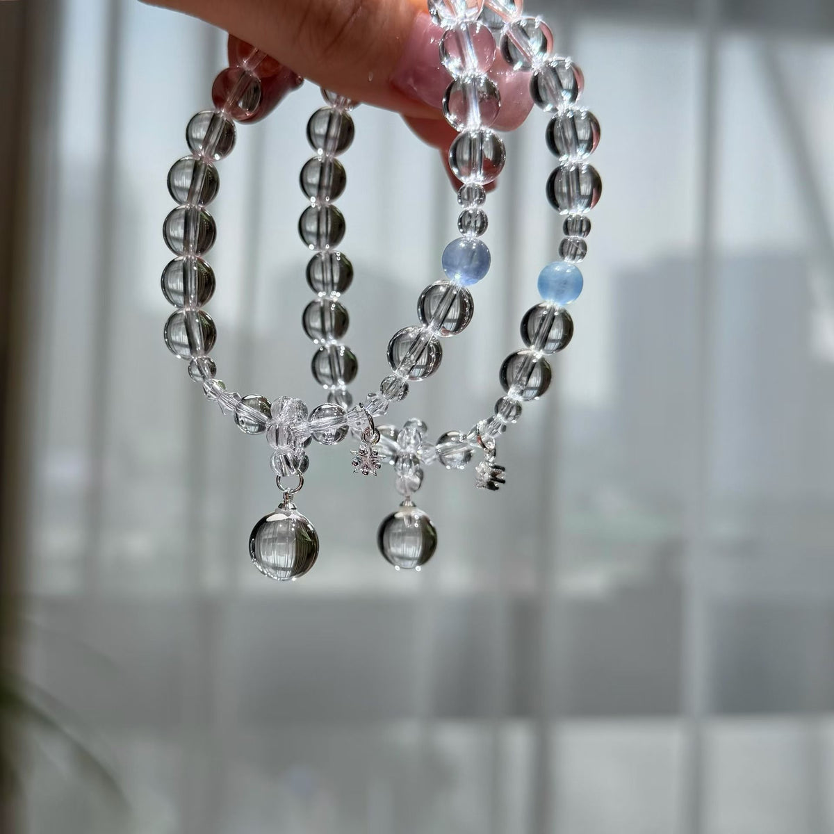 Cloudstream Clear White Quartz Bracelet (7.8mm)