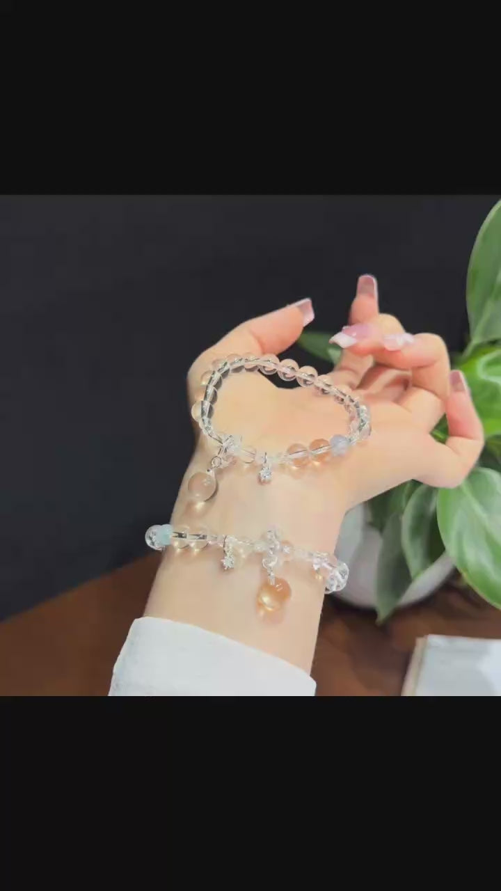Cloudstream Clear White Quartz Bracelet (7.8mm)